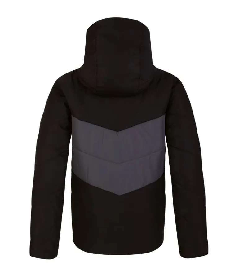 Dare2b Kid's Jolly Puffer Jacket in Black Ebony/Grey-1